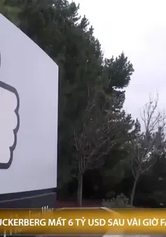 Mark Zuckerberg mất 6 tỷ USD ngay sau khi Facebook gặp sự cố toàn cầu