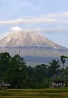 Núi lửa Semeru của Indonesia lại phun trào, phun cột tro bụi cao 2.000m