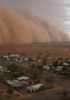 Bão bụi kinh hoàng nhấn chìm vùng Tây Bắc Queensland, Australia