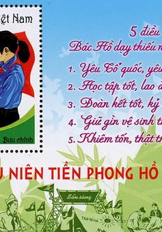 Phát hành bộ tem “Đội Thiếu niên Tiền phong Hồ Chí Minh”