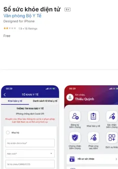 Ứng dụng đăng ký tiêm vaccine COVID-19 đứng đầu danh mục tải về miễn phí tại Việt Nam
