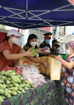 "Chợ 0 đồng" hỗ trợ người lao động gặp khó khăn trên địa bàn Hà Nội