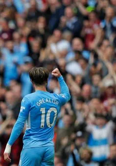 Jack Grealish ghi bàn đầu tiên, Man City thắng đậm Norwich