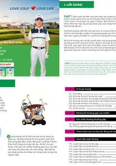 Phát hành sách hướng dẫn chơi golf gây Quỹ golf học đường và đào tạo golfer trẻ