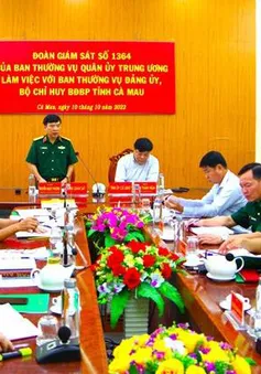 Quân ủy Trung ương giám sát chuyên đề đối với Đảng ủy, Bộ Chỉ huy BĐBP Cà Mau