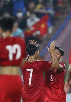 Thắng cách biệt U17 Nepal, U17 Việt Nam lấy lại ngôi đầu bảng F của Thái Lan