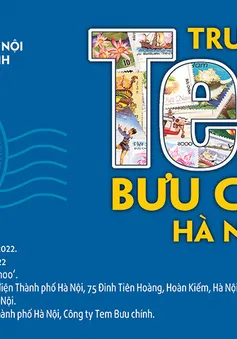 Trưng bày Tem Bưu chính Hà Nội 2022 nhân kỷ niệm 68 năm Ngày Giải phóng Thủ đô