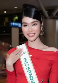 Á hậu Phương Anh lên đường thi Miss International 2022