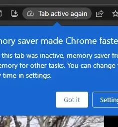 Trình duyệt Chrome có thêm tính năng tiết kiệm pin và bộ nhớ