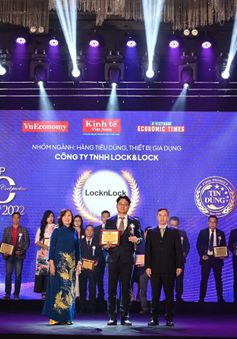LocknLock được vinh danh 100 nhóm ngành Sản phẩm - Dịch vụ Tin dùng 2022