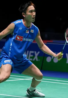 Kento Momota dừng bước tại tứ kết giải cầu lông Toàn Anh 2022