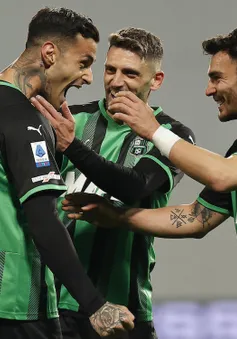 Sassuolo chiến thắng dễ dàng trước Spezia trên sân nhà