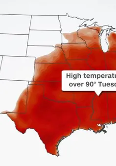 Sóng nhiệt bao trùm khắp nước Mỹ với nền nhiệt cao kỷ lục