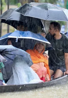 Nỗ lực cứu trợ hàng triệu người mắc kẹt trong lũ lụt tại Bangladesh và Ấn Độ