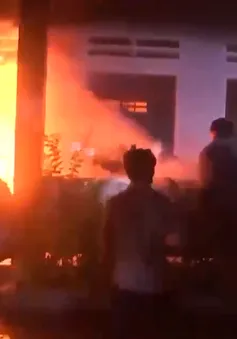 Cháy lớn tại trụ sở UBND xã vùng cao Quảng Nam