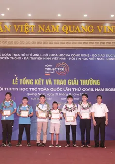 Trao giải Hội thi Tin học trẻ toàn quốc 2022