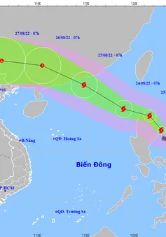 Bão Ma-on di chuyển theo hướng Bắc Tây Bắc, giật cấp 12