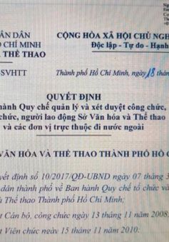 Thành phố Hồ Chí Minh ra quy chế quản lý nghệ sĩ khi đi công tác ở nước ngoài