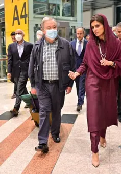 Tổng Thư ký Liên Hợp Quốc thăm các khu vực của Pakistan bị lũ lụt tàn phá