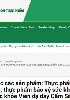 Cảnh báo 3 sản phẩm thực phẩm bảo vệ sức khoẻ vi phạm quảng cáo