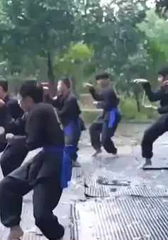 Độc đáo bài võ "Miêu Tẩy Diện"