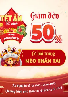 Chào xuân Quý Mão: Viettel Store ưu đãi tới 50%, cơ hội trúng Mèo thần tài