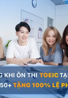 Học bổng khi ôn thi TOEIC tại PREP - Đạt 850+ tặng 100% lệ phí thi