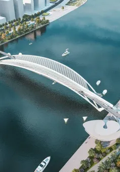 TP Hồ Chí Minh: Ngắm phối cảnh cầu đi bộ qua sông Sài Gòn