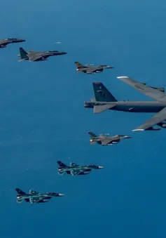 Mỹ - Nhật - Hàn tập trận không quân ba bên tại bán đảo Triều Tiên