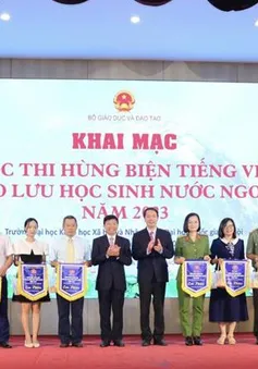 Khai mạc Cuộc thi hùng biện tiếng Việt cho lưu học sinh nước ngoài năm 2023