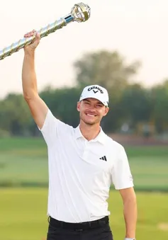 Nicolai Hojgaard vô địch giải golf DP World Tour Championship