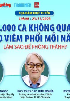 2,5 triệu ca không qua khỏi do viêm phổi mỗi năm – làm sao để phòng tránh?