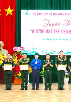 Tuyên dương 10 chiến sĩ Biên phòng tiêu biểu tỉnh Cà Mau năm 2023