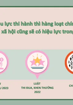[Infographic] Những chính sách mới có hiệu lực từ tháng 1/2024