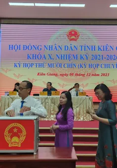 Kiên Giang: Lấy phiếu tín nhiệm đối với 30 người giữ chức vụ do HĐND tỉnh bầu