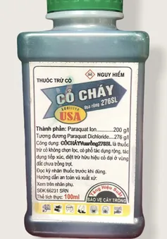 Cảnh báo ngộ độc thuốc diệt cỏ paraquat