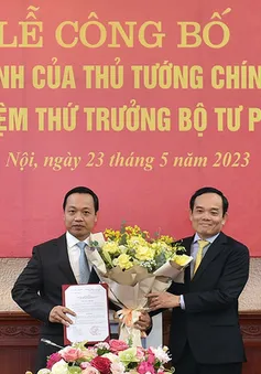 Công bố quyết định bổ nhiệm Thứ trưởng Bộ Tư pháp