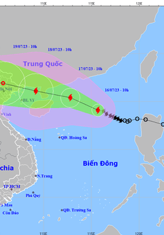 Khoảng chiều và đêm 18/7, bão số 1 ảnh hưởng đến đất liền Việt Nam
