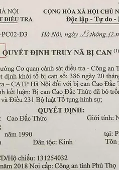 Truy nã đối tượng lừa đảo chiếm đoạt tiền đặt cọc mua bất động sản