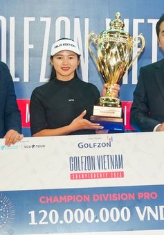 Hana Kang vô địch giải golf chuyên nghiệp trong nhà 2023, nhận 120 triệu tiền thưởng