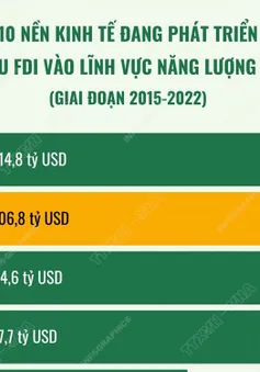 Việt Nam đứng thứ 2 trong số các nền kinh tế đang phát triển về thu hút FDI vào năng lượng tái tạo