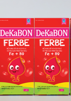 Dekabon Fe - Sản phẩm vàng bổ sung sắt cho trẻ nhỏ