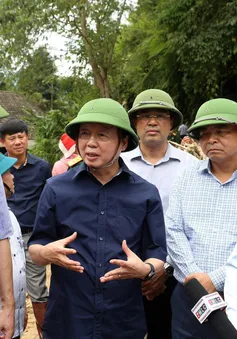 Phó Thủ tướng Trần Hồng Hà kiểm tra, chỉ đạo khắc phục hậu quả mưa lũ tại Lào Cai