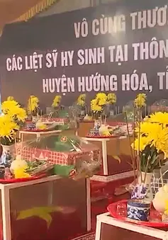 Quảng Trị: An táng 30 hài cốt Liệt sĩ được tìm thấy ở Hướng Hóa