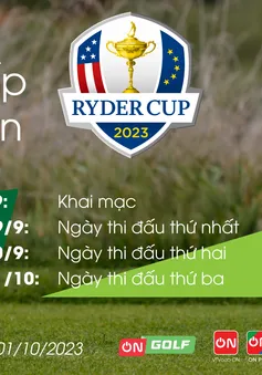 Thưởng thức Ryder Cup trên VTVcab