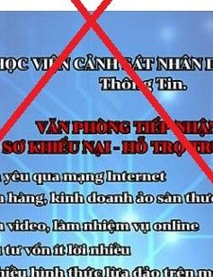 Giả mạo Facebook Học viện Cảnh sát nhân dân hỗ trợ lấy lại tiền lừa đảo