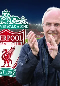 Sven-Goran Eriksson sẽ dẫn dắt đội huyền thoại Liverpool