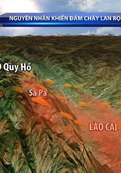 Nguyên nhân khiến cháy rừng lan rộng ở Vườn Quốc gia Hoàng Liên