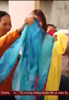 Lan tỏa phong trào tặng áo dài cho phụ nữ nghèo