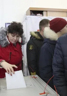 Các điểm bầu cử Tổng thống Nga 2024 bắt đầu mở cửa